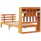 vidaXL Letto Libreria senza Materasso Marrone Cera 75x190 cm in Pino vidaXL Letto Libreria senza Materasso Marrone Cera 75x190 cm in Pino