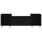 Mobile Porta TV Nero 160x35x55 cm in Legno Multistrato