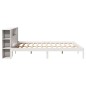 vidaXL Letto Libreria senza Materasso Bianco 200x200 cm Legno di Pino vidaXL Letto Libreria senza Materasso Bianco 200x200 cm Legno di Pino