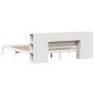 vidaXL Letto Libreria senza Materasso Bianco 200x200 cm Legno di Pino vidaXL Letto Libreria senza Materasso Bianco 200x200 cm Legno di Pino