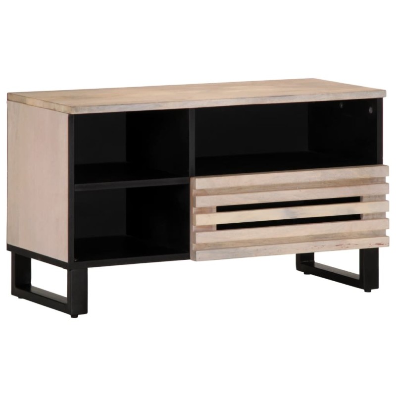 vidaXL Mobile Porta TV 80x34x46 cm in Legno Massello di Mango vidaXL Mobile Porta TV 80x34x46 cm in Legno Massello di Mango