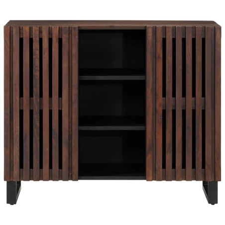 vidaXL Credenza Marrone 90x34x75 cm in Legno Massello di Mango