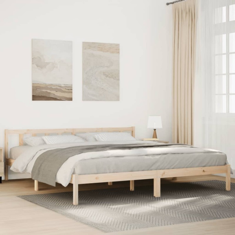 vidaXL Letto Extra Lungo senza Materasso 200x210 cm in Legno di Pino vidaXL Letto Extra Lungo senza Materasso 200x210 cm in Legno di Pino