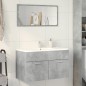 vidaXL Mobile Sottolavabo Grigio Cemento 80x38,5x46 cm Multistrato vidaXL Mobile Sottolavabo Grigio Cemento 80x38,5x46 cm Multistrato