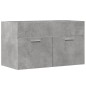 vidaXL Mobile Sottolavabo Grigio Cemento 80x38,5x46 cm Multistrato vidaXL Mobile Sottolavabo Grigio Cemento 80x38,5x46 cm Multistrato
