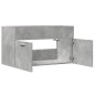 vidaXL Mobile Sottolavabo Grigio Cemento 80x38,5x46 cm Multistrato vidaXL Mobile Sottolavabo Grigio Cemento 80x38,5x46 cm Multistrato