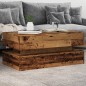 vidaXL Tavolino da Salotto con Luci LED Legno Antico 90x50x40 cm vidaXL Tavolino da Salotto con Luci LED Legno Antico 90x50x40 cm