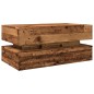 vidaXL Tavolino da Salotto con Luci LED Legno Antico 90x50x40 cm vidaXL Tavolino da Salotto con Luci LED Legno Antico 90x50x40 cm