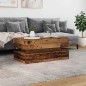 vidaXL Tavolino da Salotto con Luci LED Legno Antico 90x50x40 cm vidaXL Tavolino da Salotto con Luci LED Legno Antico 90x50x40 cm