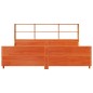vidaXL Letto Libreria senza Materasso Marrone Cera 180x200 cm Legno vidaXL Letto Libreria senza Materasso Marrone Cera 180x200 cm Legno