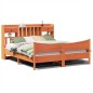 vidaXL Giroletto senza Materasso Marrone Cera 200x200 cm Legno di Pino vidaXL Giroletto senza Materasso Marrone Cera 200x200 cm Legno di Pino