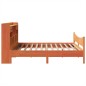 vidaXL Giroletto senza Materasso Marrone Cera 200x200 cm Legno di Pino vidaXL Giroletto senza Materasso Marrone Cera 200x200 cm Legno di Pino