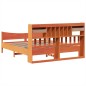 vidaXL Giroletto senza Materasso Marrone Cera 200x200 cm Legno di Pino vidaXL Giroletto senza Materasso Marrone Cera 200x200 cm Legno di Pino