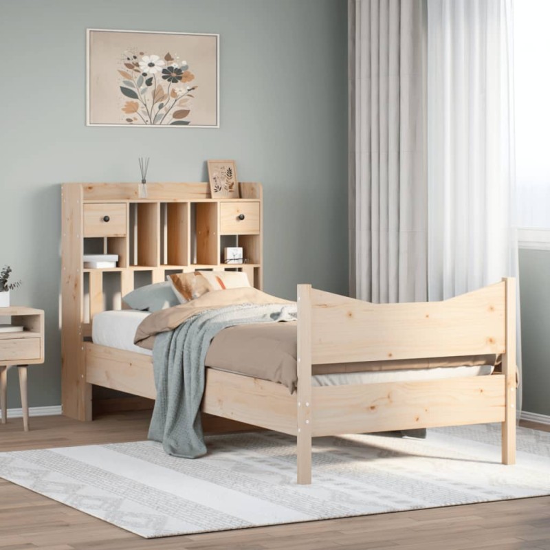 vidaXL Giroletto senza Materasso 90x200 cm in Legno Massello di Pino