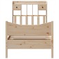 vidaXL Giroletto senza Materasso 90x200 cm in Legno Massello di Pino