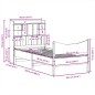 vidaXL Giroletto senza Materasso 90x200 cm in Legno Massello di Pino