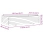vidaXL Fioriera da Giardino 110x60x26,5 cm Legno Massello di Douglas