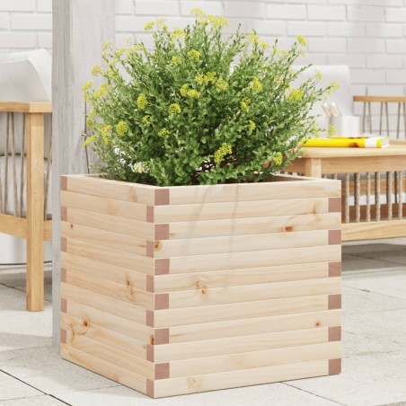 vidaXL Fioriera da Giardino 50x50x46 cm in Legno Massello di Pino