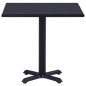 vidaXL Tavolo da Giardino Nero 80x80x75 cm vidaXL Tavolo da Giardino Nero 80x80x75 cm
