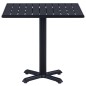 vidaXL Tavolo da Giardino Nero 80x80x75 cm vidaXL Tavolo da Giardino Nero 80x80x75 cm