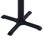 vidaXL Tavolo da Giardino Nero 80x80x75 cm vidaXL Tavolo da Giardino Nero 80x80x75 cm