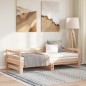 vidaXL Divano Letto con Letto Estraibile 90x190 cm Legno Massello Pino vidaXL Divano Letto con Letto Estraibile 90x190 cm Legno Massello Pino