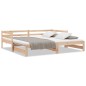vidaXL Divano Letto con Letto Estraibile 90x190 cm Legno Massello Pino vidaXL Divano Letto con Letto Estraibile 90x190 cm Legno Massello Pino