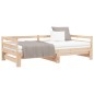 vidaXL Divano Letto con Letto Estraibile 90x190 cm Legno Massello Pino vidaXL Divano Letto con Letto Estraibile 90x190 cm Legno Massello Pino