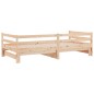 vidaXL Divano Letto con Letto Estraibile 90x190 cm Legno Massello Pino vidaXL Divano Letto con Letto Estraibile 90x190 cm Legno Massello Pino