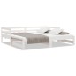 vidaXL Divano Letto con Letto Estraibile Bianco 90x200cm Massello Pino vidaXL Divano Letto con Letto Estraibile Bianco 90x200cm Massello Pino