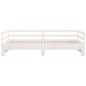 vidaXL Divano Letto con Letto Estraibile Bianco 90x200cm Massello Pino vidaXL Divano Letto con Letto Estraibile Bianco 90x200cm Massello Pino