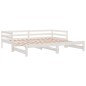 vidaXL Divano Letto con Letto Estraibile Bianco 90x200cm Massello Pino vidaXL Divano Letto con Letto Estraibile Bianco 90x200cm Massello Pino