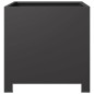 vidaXL Fioriere da Giardino 2 pz Nere 40x40x40 cm in Acciaio vidaXL Fioriere da Giardino 2 pz Nere 40x40x40 cm in Acciaio