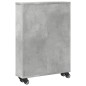 vidaXL Carrello Stretto Grigio Cemento 48x13x68 cm in Truciolato