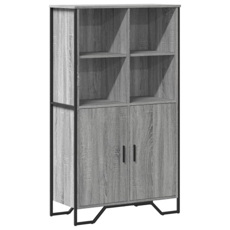 vidaXL Credenza Grigio Sonoma 79,5x35,5x137,5 cm in Truciolato