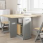 vidaXL Tavolo da Pranzo Corona Grigio in Legno Massello di Pino