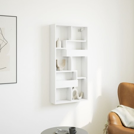 vidaXL Armadietto a Muro Bianco 50x15x100 cm in Truciolato