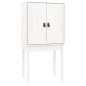Credenza Bianca 60x40x120 cm in Legno Massello di Pino Credenza Bianca 60x40x120 cm in Legno Massello di Pino