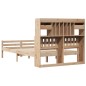 vidaXL Letto Libreria senza Materasso 120x190 cm in Legno di Pino