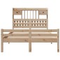 vidaXL Letto Libreria senza Materasso 135x190 cm in Legno di Pino
