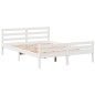 vidaXL Letto Libreria senza Materasso Bianco 150x200 cm Legno di Pino vidaXL Letto Libreria senza Materasso Bianco 150x200 cm Legno di Pino