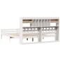 vidaXL Giroletto con Libreria senza Materasso 180x200 cm in Legno Pino vidaXL Giroletto con Libreria senza Materasso 180x200 cm in Legno Pino