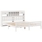 vidaXL Letto Libreria senza Materasso Bianco 200x200 cm Legno di Pino vidaXL Letto Libreria senza Materasso Bianco 200x200 cm Legno di Pino