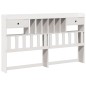 vidaXL Letto Libreria senza Materasso Bianco 200x200 cm Legno di Pino vidaXL Letto Libreria senza Materasso Bianco 200x200 cm Legno di Pino