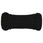 vidaXL Corda da Lavoro Nera 4 mm 100 m in Poliestere vidaXL Corda da Lavoro Nera 4 mm 100 m in Poliestere