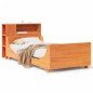 vidaXL Giroletto senza Materasso Marrone Cera 100x200 cm Legno di Pino vidaXL Giroletto senza Materasso Marrone Cera 100x200 cm Legno di Pino