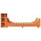 vidaXL Giroletto senza Materasso Marrone Cera 100x200 cm Legno di Pino vidaXL Giroletto senza Materasso Marrone Cera 100x200 cm Legno di Pino