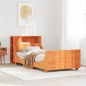 vidaXL Letto senza Materasso Marrone Cera 90x190 cm in Legno di Pino vidaXL Letto senza Materasso Marrone Cera 90x190 cm in Legno di Pino