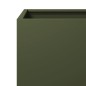 vidaXL Fioriera da Giardino Verde Oliva 50x50x50 cm in Acciaio vidaXL Fioriera da Giardino Verde Oliva 50x50x50 cm in Acciaio