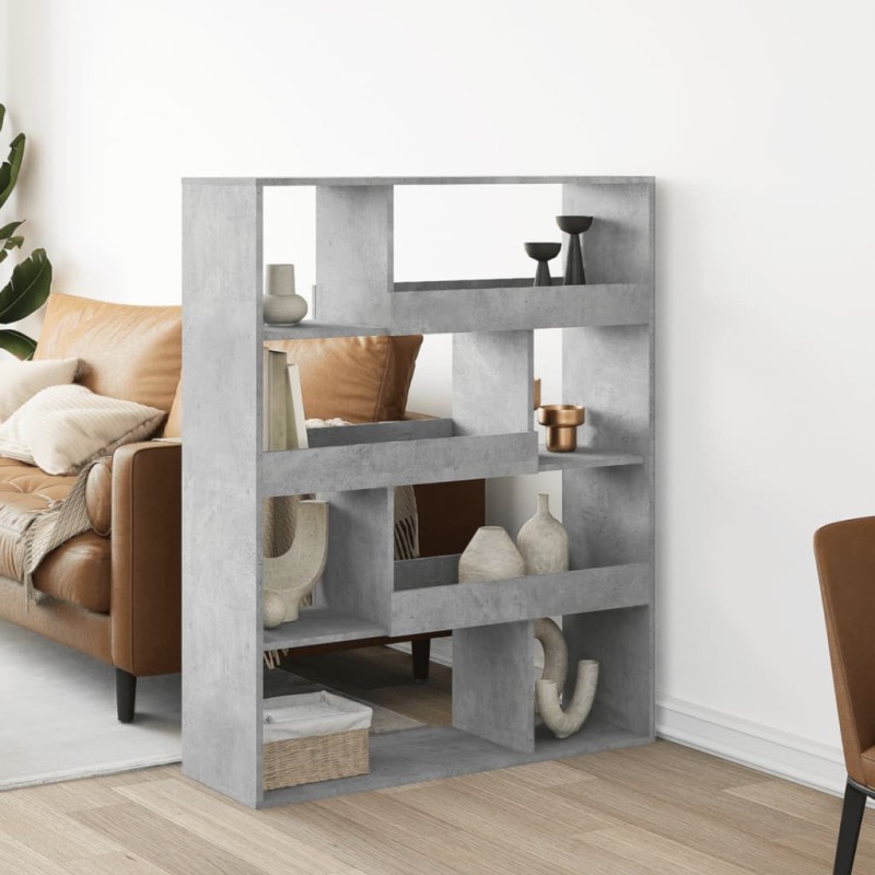 vidaXL Libreria Grigio Cemento 100x33x125,5 cm in Legno Multistrato vidaXL Libreria Grigio Cemento 100x33x125,5 cm in Legno Multistrato